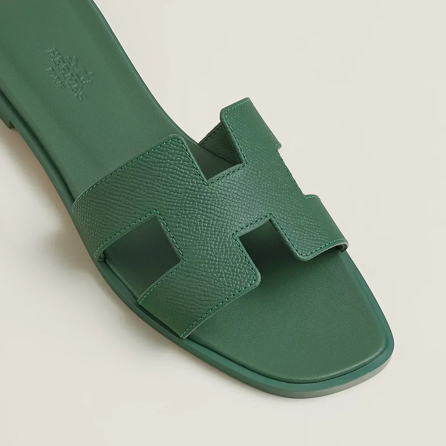 Hermès Sandales Oran - Ivy Green