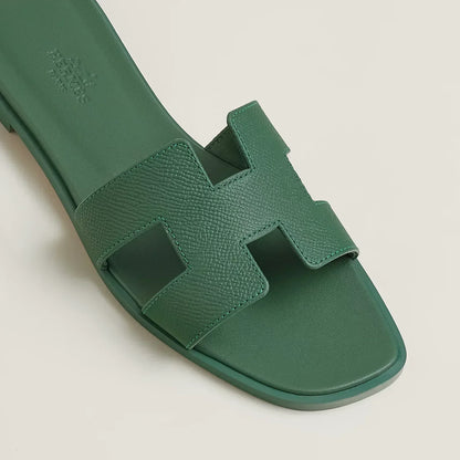 Hermès Sandales Oran - Ivy Green