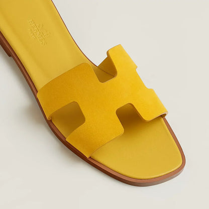 Hermès Sandales Oran - Jaune bouton d'or