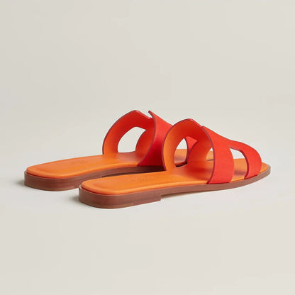 Hermès Sandales Oran - Écarlate
