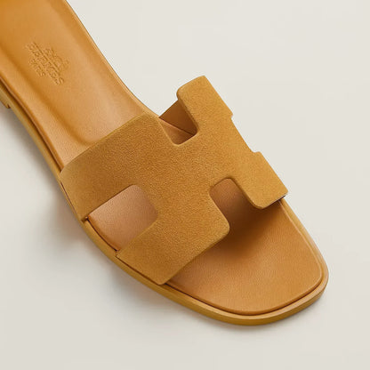Hermès Sandales Oran - Laiton jaune