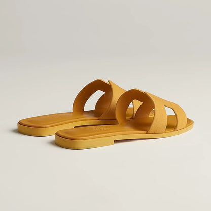 Hermès Sandales Oran - Laiton jaune