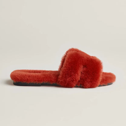 Hermès Sandales Oran - Rouge Turin