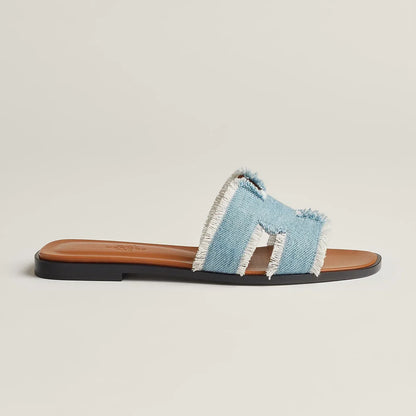 Hermès Sandales Oran - Bleu clair